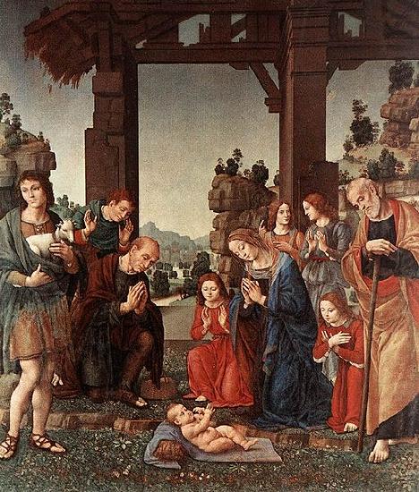 LORENZO DI CREDI The Adoration of the Shepherds china oil painting image